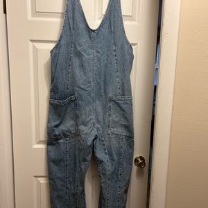 Free People denim overalls medium